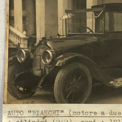 Antique Auto Bianchi Photo Photograph Image Car Automobile Vintage 
