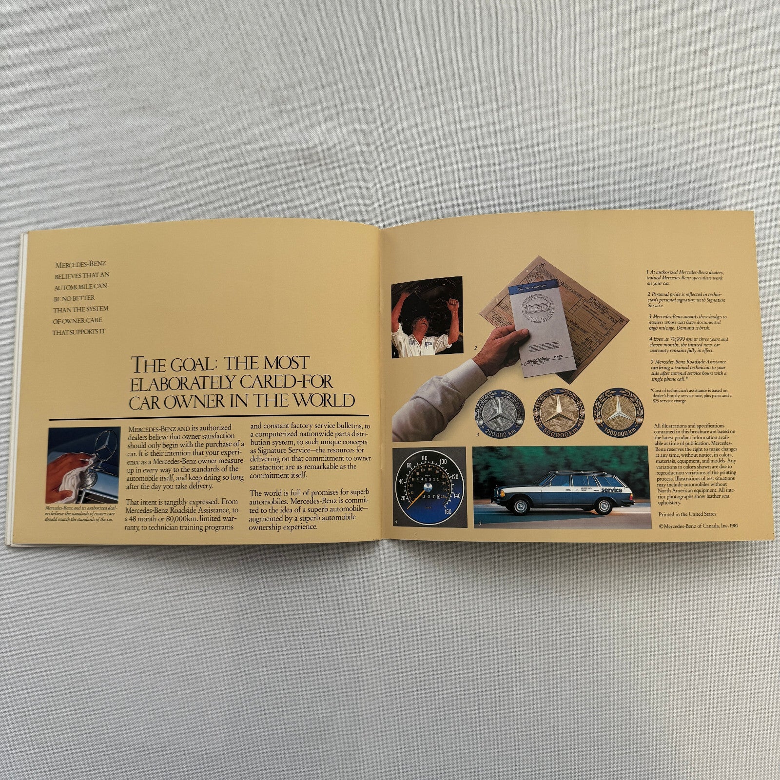 1986 Mercedes Benz Car Sales Brochure Catalog 560SL 560SEC 190D 190E 300D 300E +