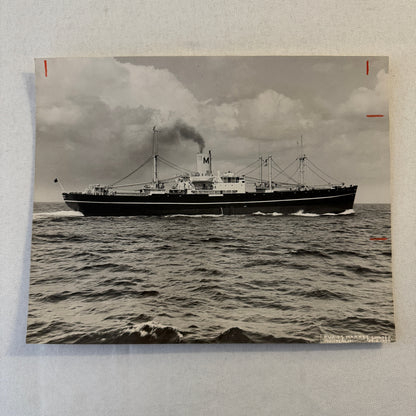 Vintage Ship Boat Photo Photograph Print Montship Lines Montcalm 1956