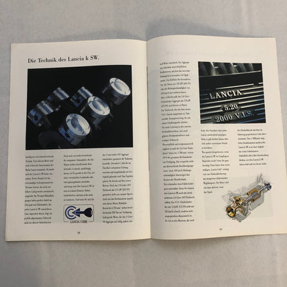 Lancia K SW Station Wagon Sales Brochure Catalog GERMAN LE LS Turbo