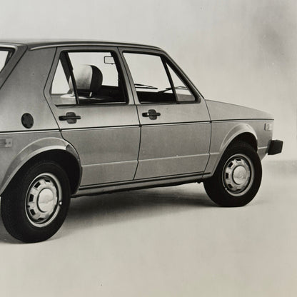 Vintage Volkswagen VW Rabbit Car Factory Press Photo Photograph