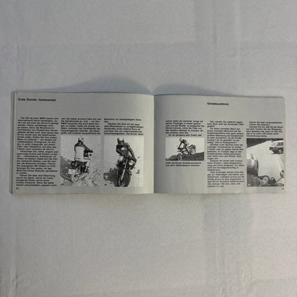 Vintage BMW Motorcycle Brochure Book Practical Driving Theory GERMAN TEXT