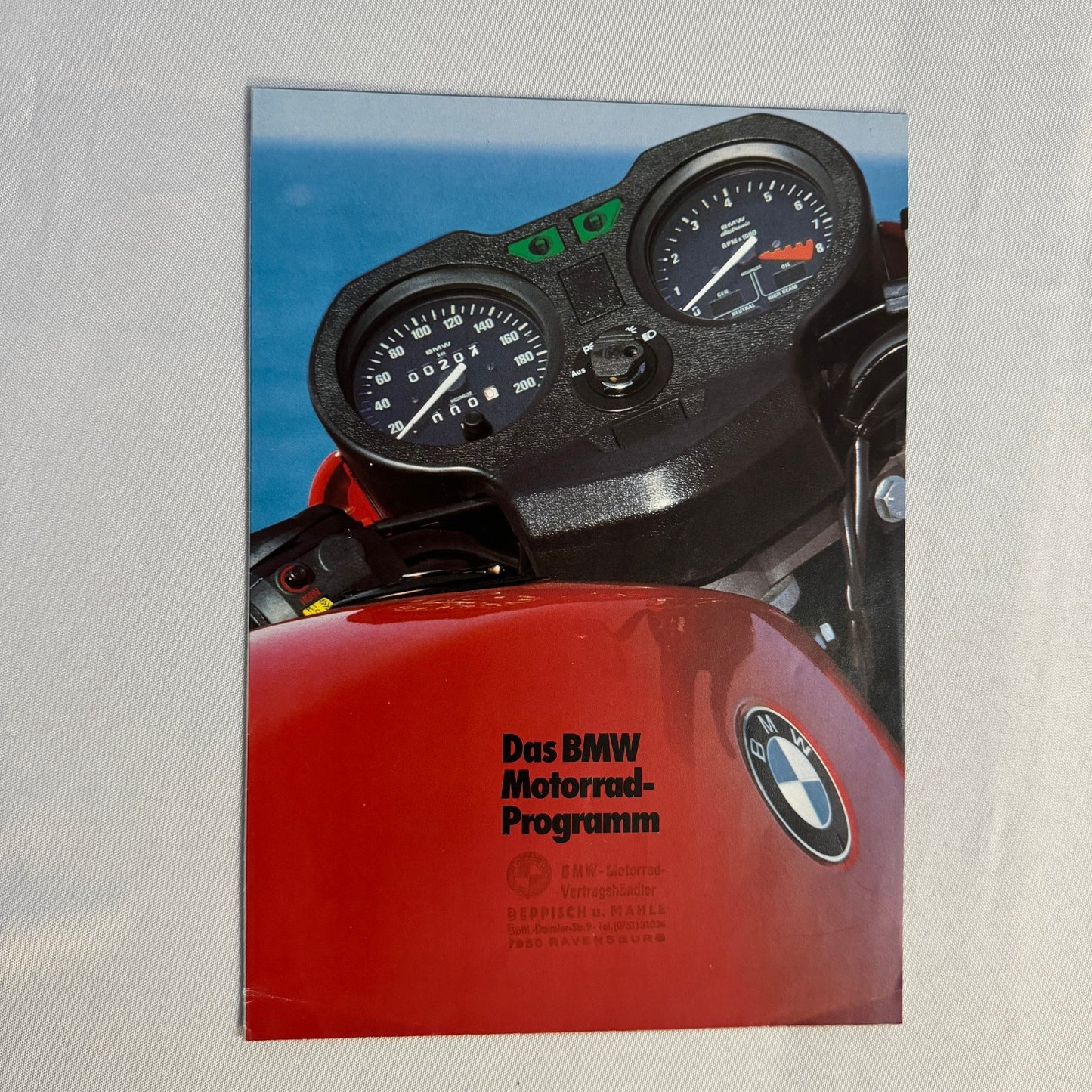 Vintage BMW Motorcycle Bike Sales Brochure R100 RT RS CS R80 RT ST R65 GERMAN
