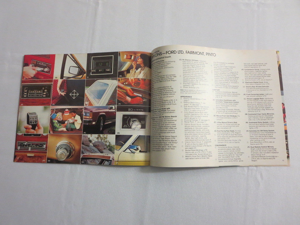 1980 Ford Wagon Sales Brochure Catalog LTD Fairmont Pinto Club Wagon 