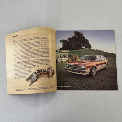 1981 Chevrolet Citation Car Sales Brochure Catalog Chevy X11 X-11