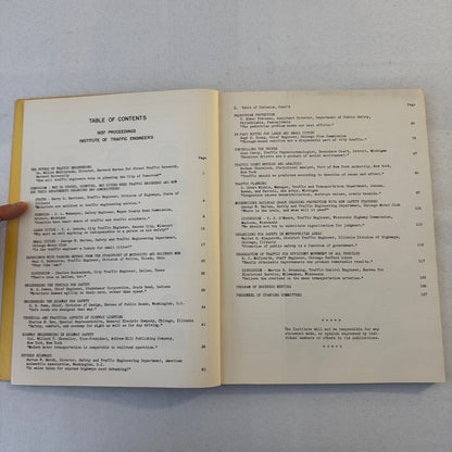 Institute of Traffic Engineers 1937 Urban Planning Book Document Road Building