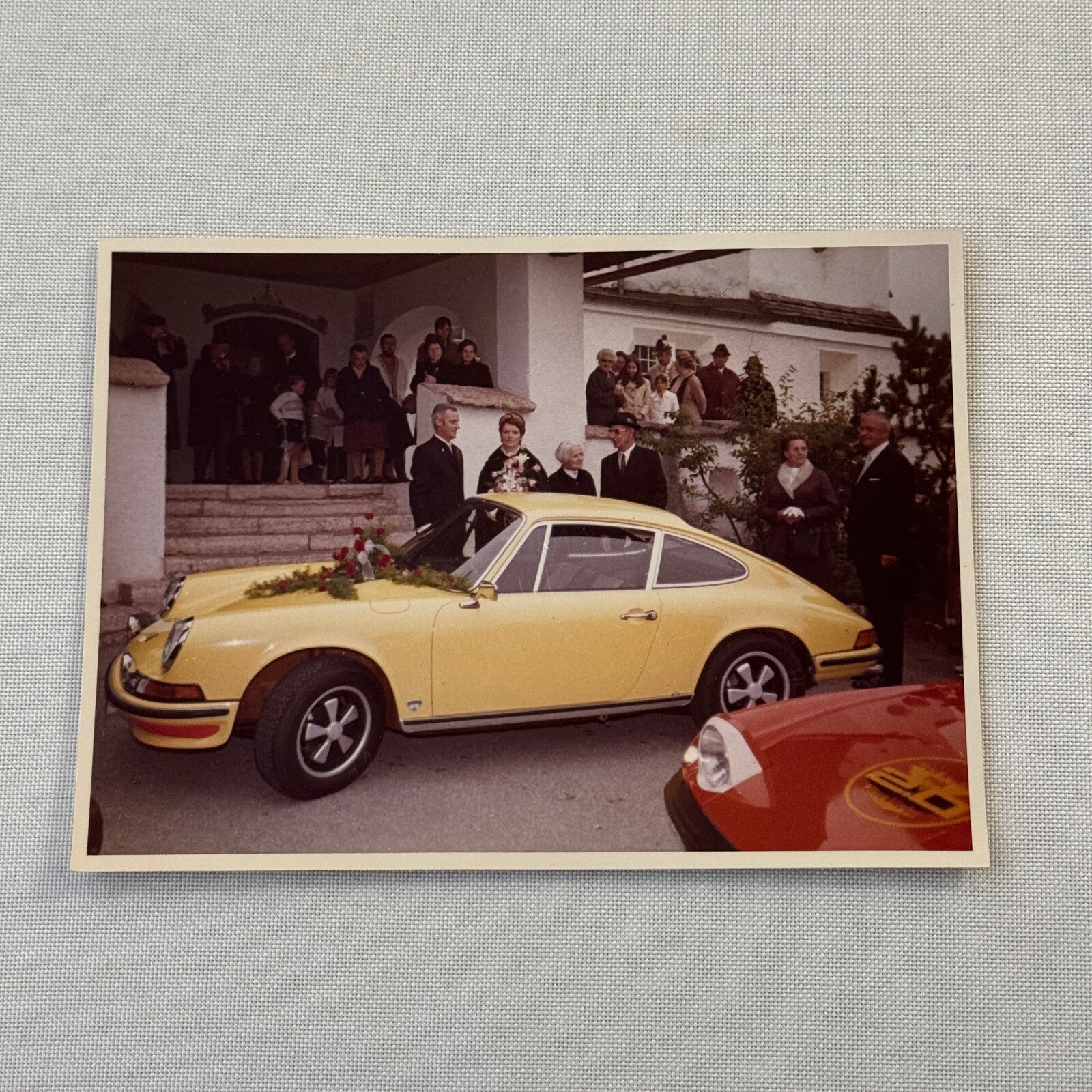 Vintage Porsche 911 Car at Event Photo Photograph Print Lot 2x