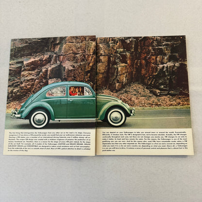 Volkswagen VW 1200 Beetle Bug Car Sales Brochure Catalog Advertising Vintage