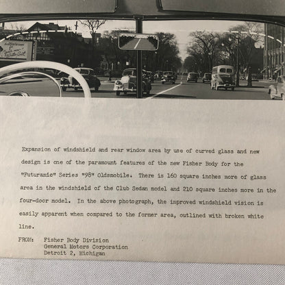1948 Oldsmobile Series 98 Futuramic Factory Press Photo Photograph