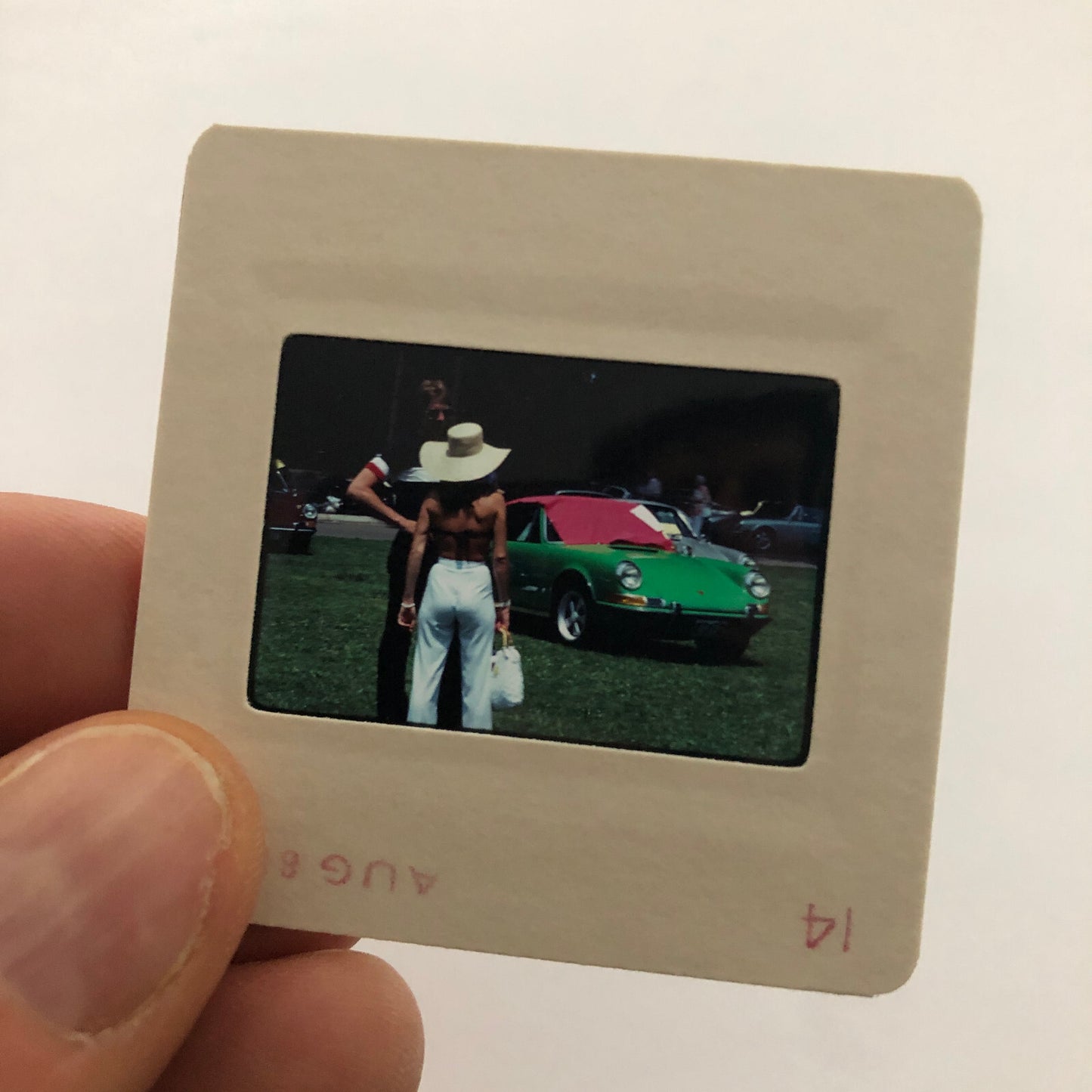 Porsche 911 Car Show 35mm Photo Slide Vintage 1981