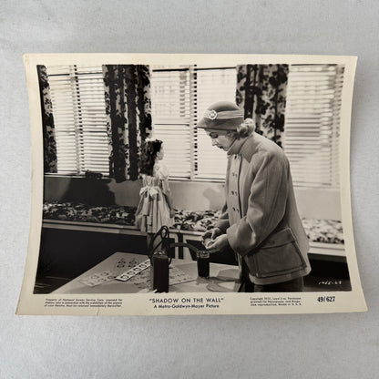 Vintage Movie Film Press Photo Photograph Print Shadow on the Wall 1950