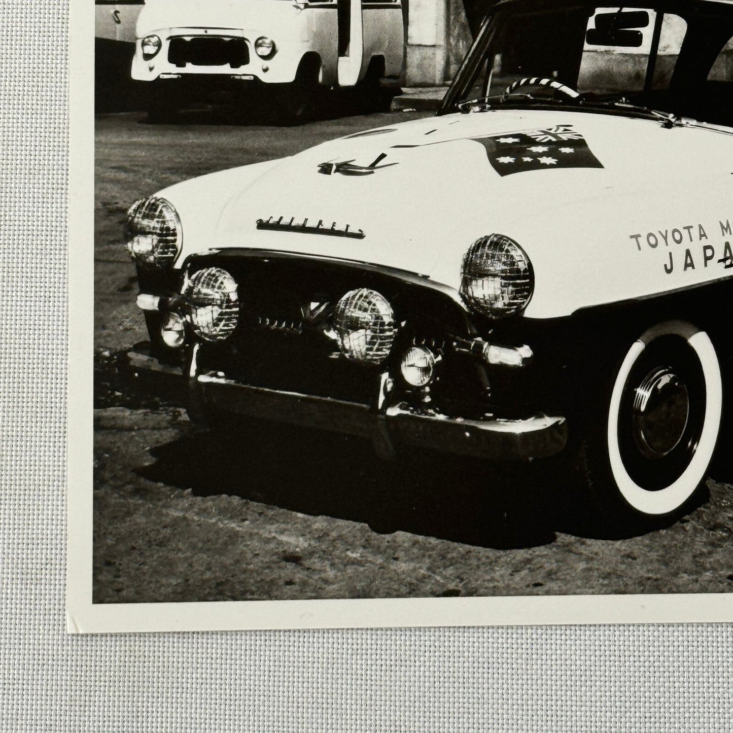 Vintage Toyota Toyopet Car Press Photo Photograph Mobil Gas Trial Run Australia
