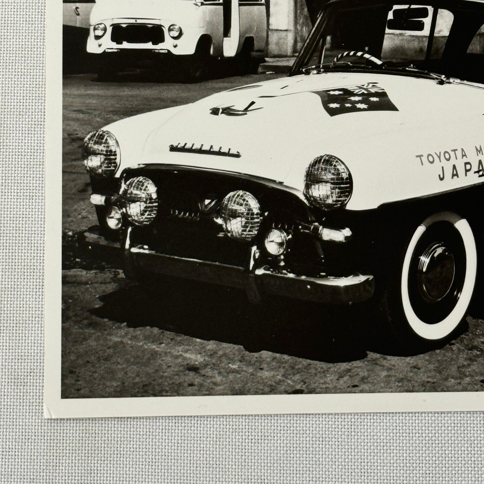 Vintage Toyota Toyopet Car Press Photo Photograph Mobil Gas Trial Run Australia