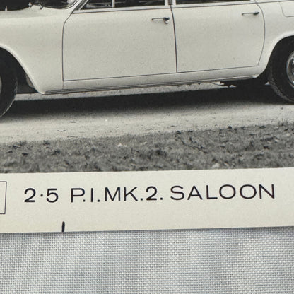 Triumph 2.5 PI MK 2 Saloon Sedan Car Factory Press Photo Photograph Print 1972