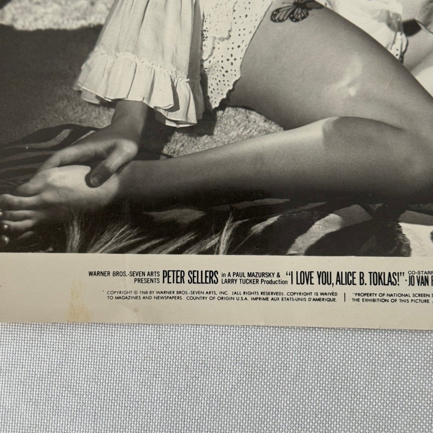 Vintage Movie Still Photo Photograph I Love You Alice B Toklas Peter Sellers