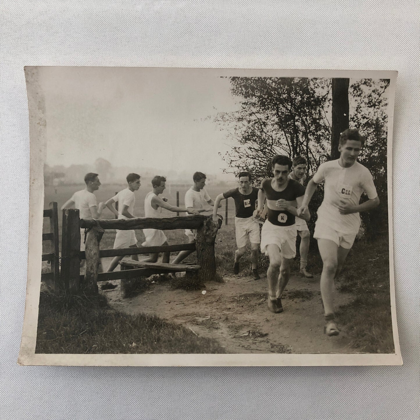 Press Photo Photograph British Running Record Runners 1933 Oxford