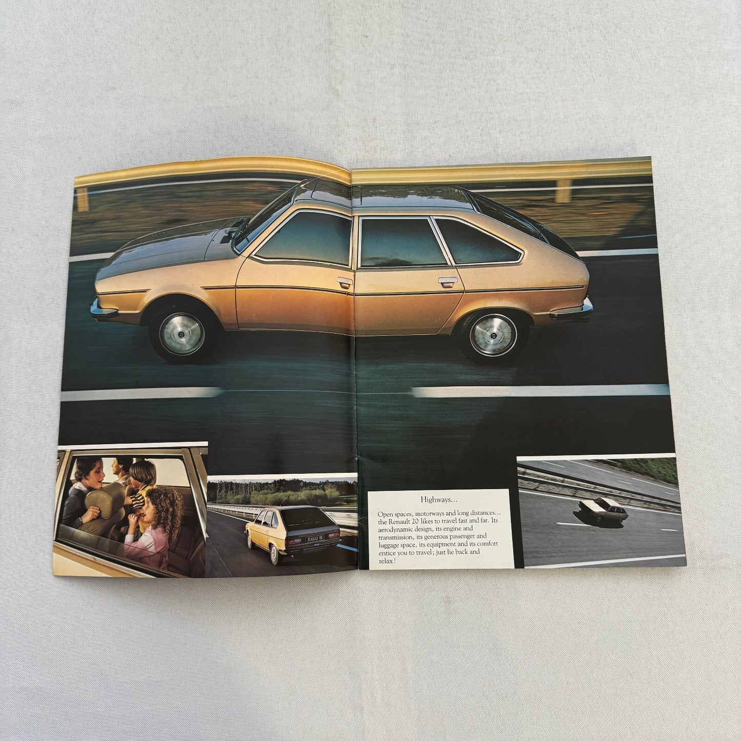 Renault 20 Car Sales Brochure Catalog Vintage Advertising TS TX GTD