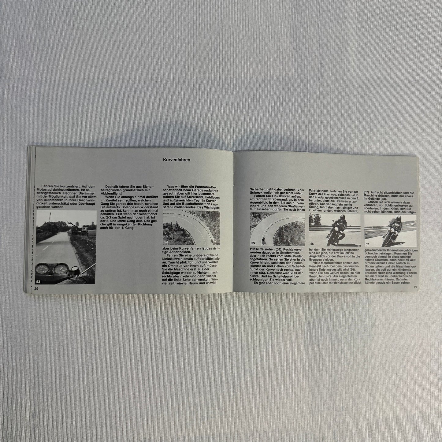 Vintage BMW Motorcycle Brochure Book Practical Driving Theory GERMAN TEXT