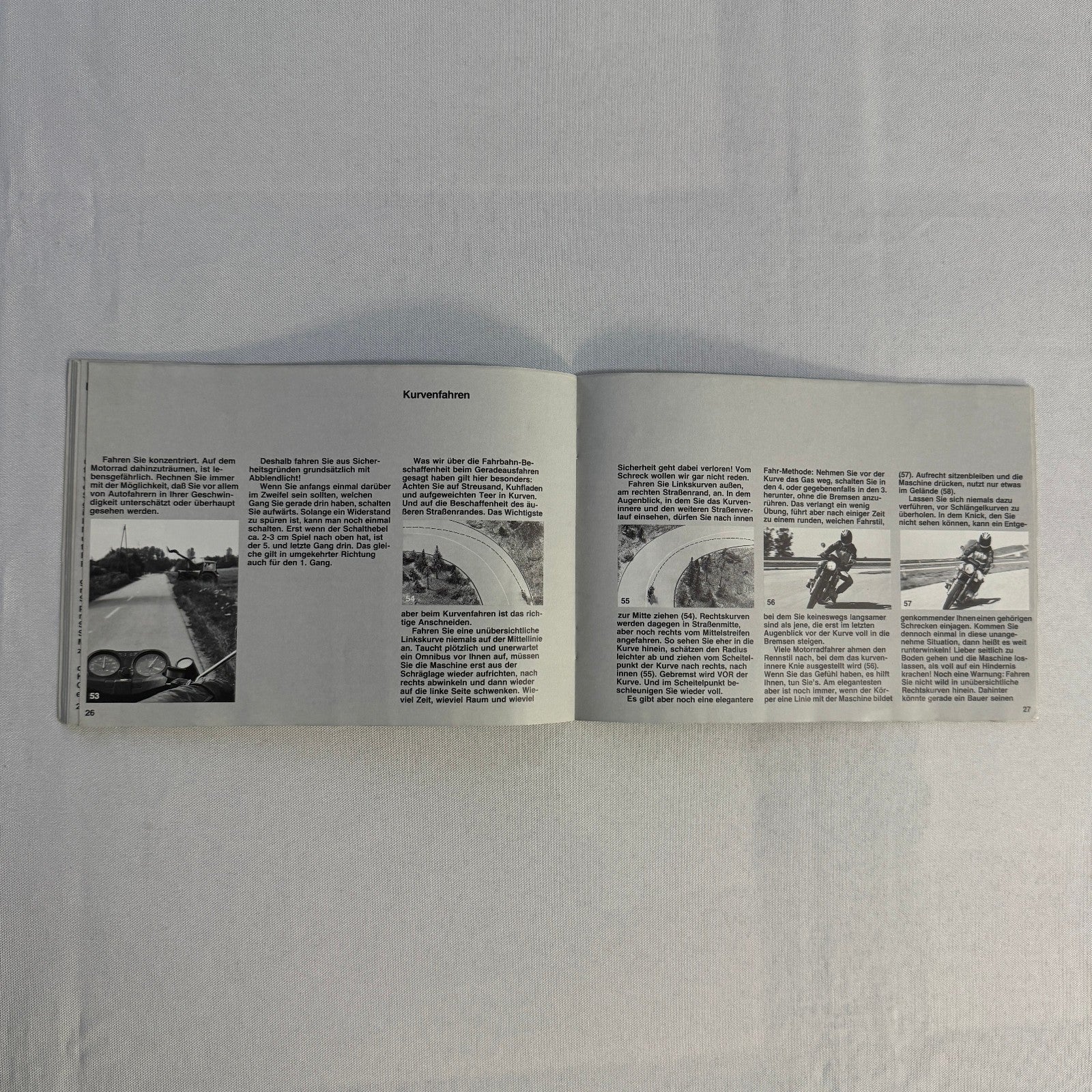 Vintage BMW Motorcycle Brochure Book Practical Driving Theory GERMAN TEXT
