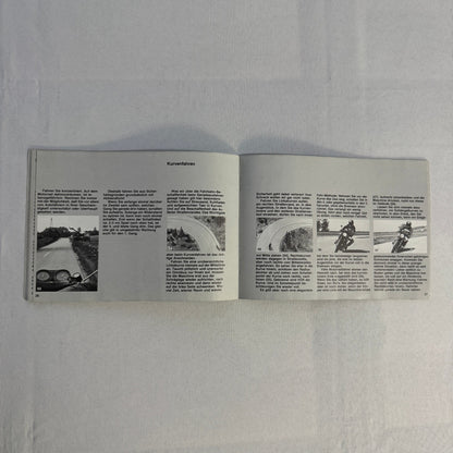 Vintage BMW Motorcycle Brochure Book Practical Driving Theory GERMAN TEXT