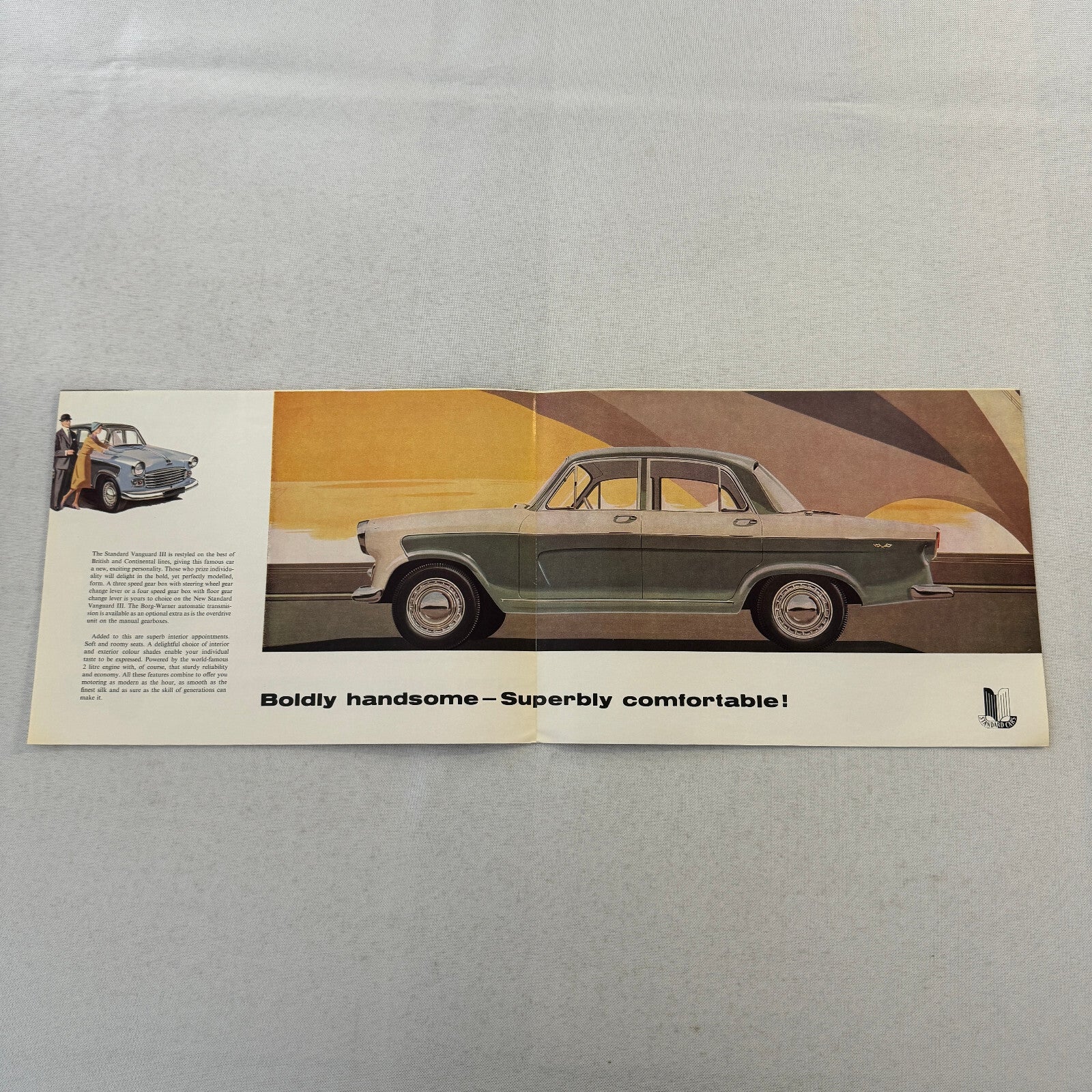 Standard Vanguard III Saloon Car Sales Brochure Catalog Advertising Vintage