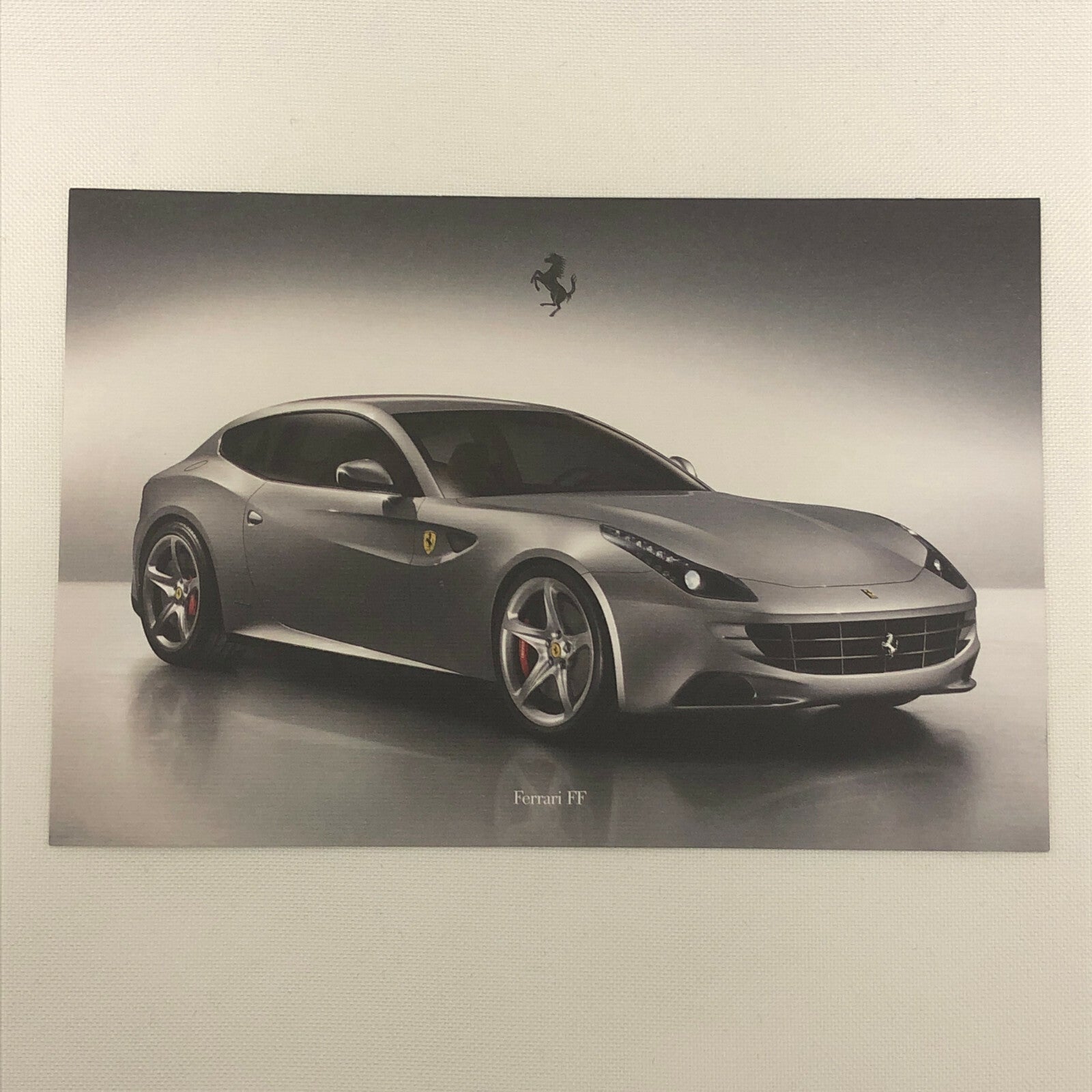 Ferrari FF Advertising Card Postcard Brochure - Italian Text 