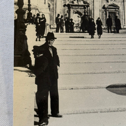 Vintage Fiat 508 Balilla at Campidoglio Photo Photograph Print with Caption