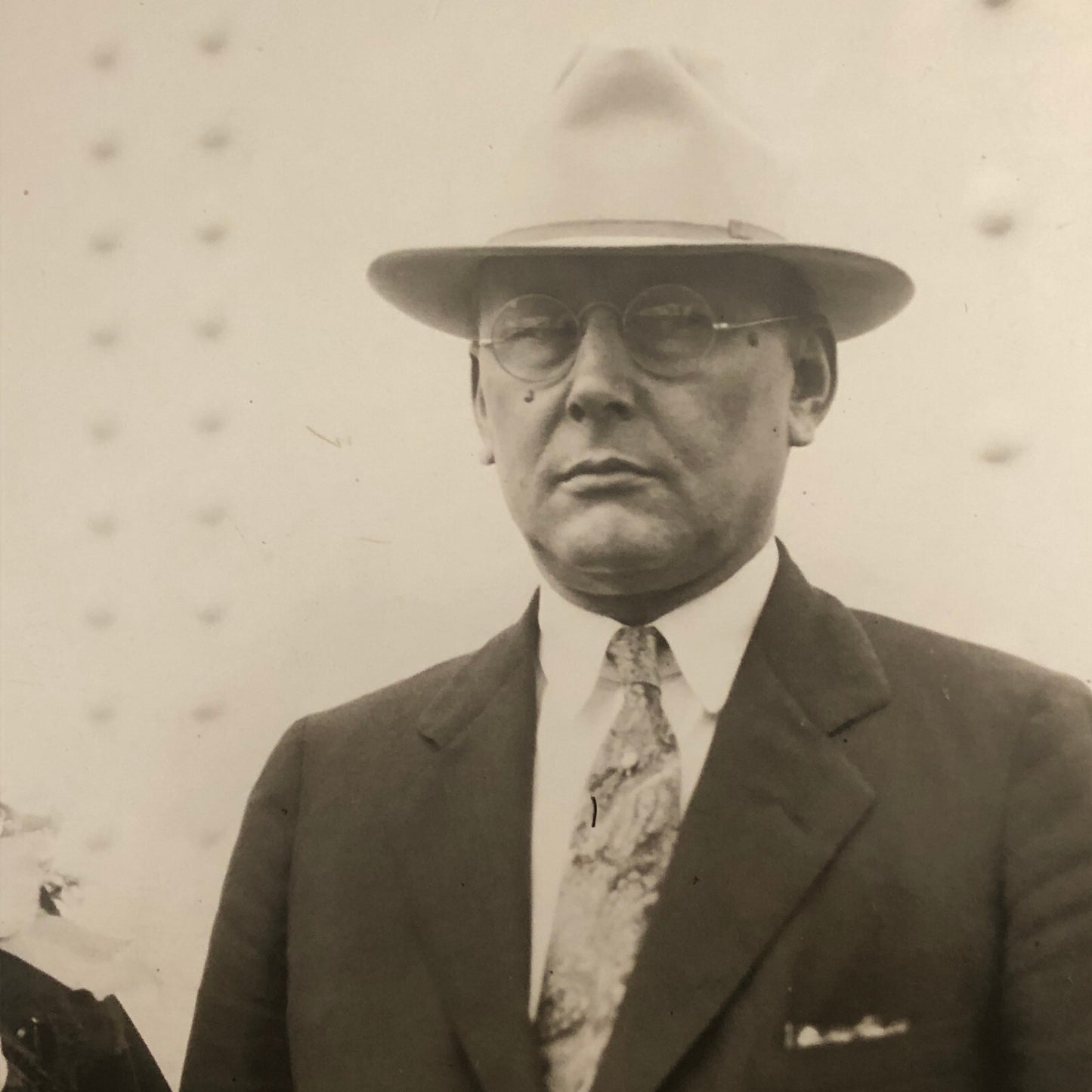Press Photo Photograph Carlisle Tire and Rubber Company President SS Paris Ship