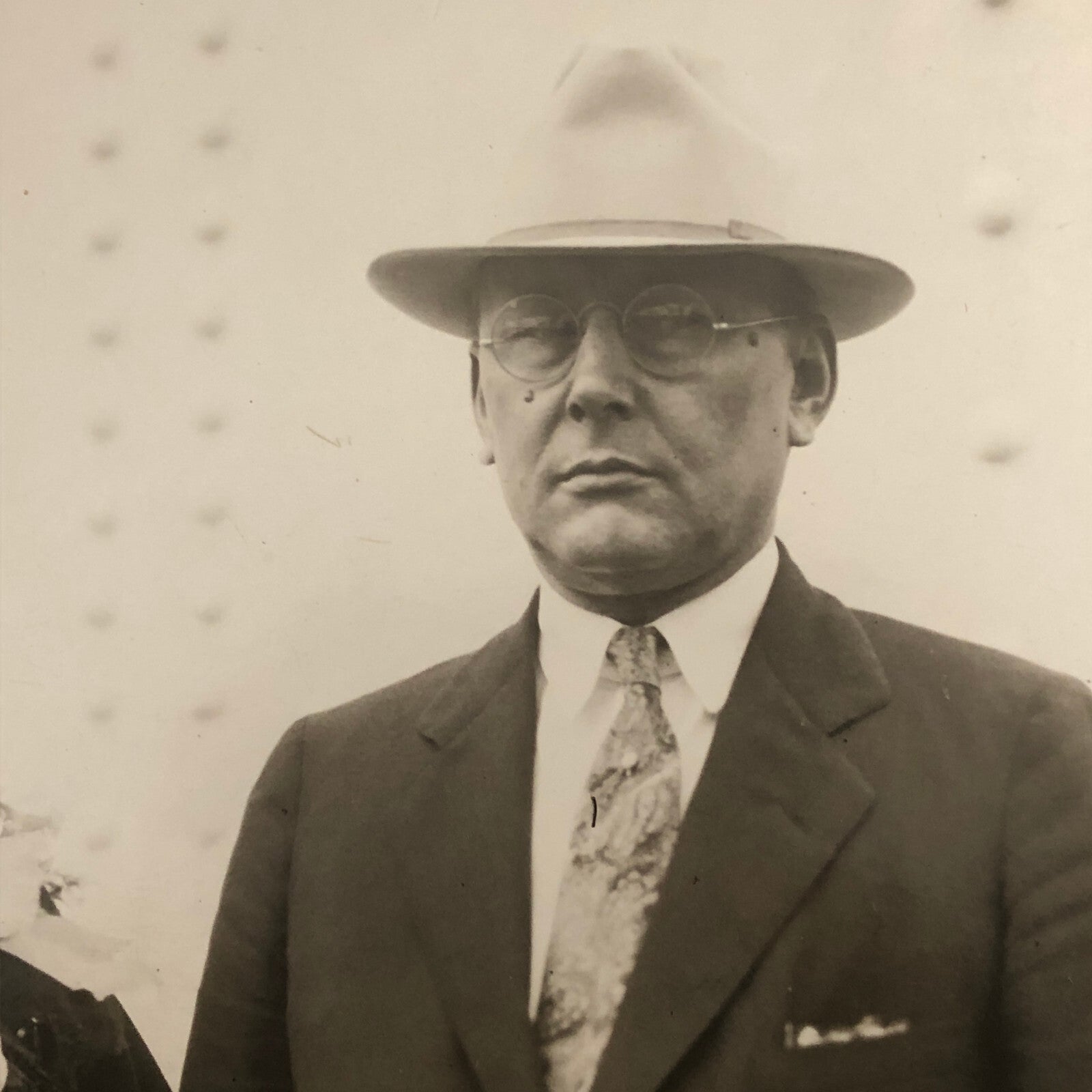 Press Photo Photograph Carlisle Tire and Rubber Company President SS Paris Ship