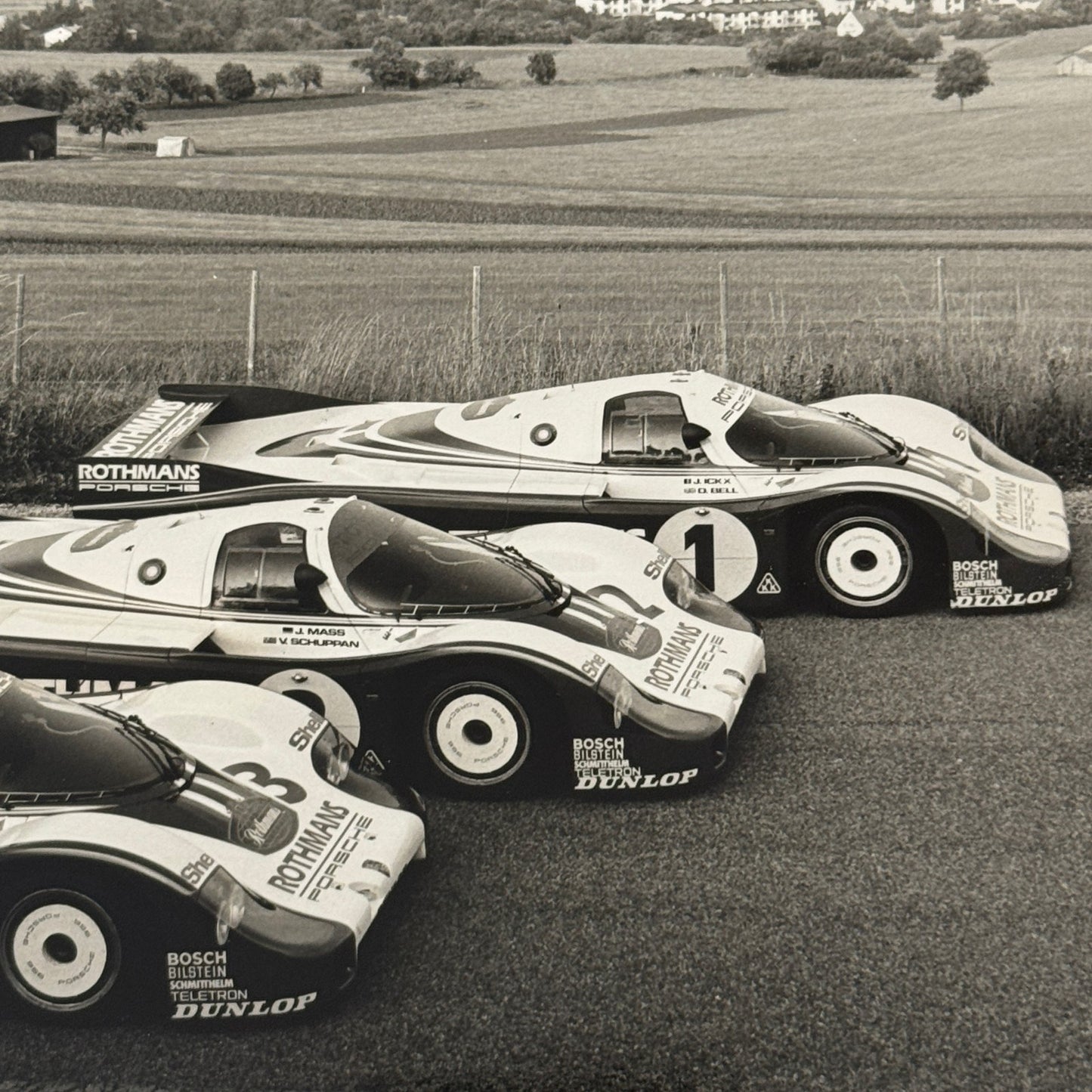 Porsche Rothmans Racing Race Car Photo Photograph Print Vintage Porsche 956 962