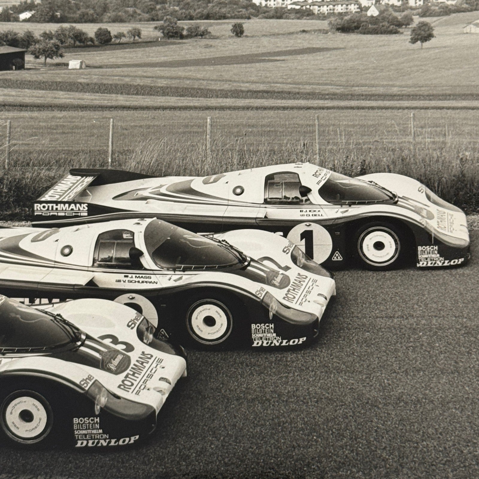 Porsche Rothmans Racing Race Car Photo Photograph Print Vintage Porsche 956 962
