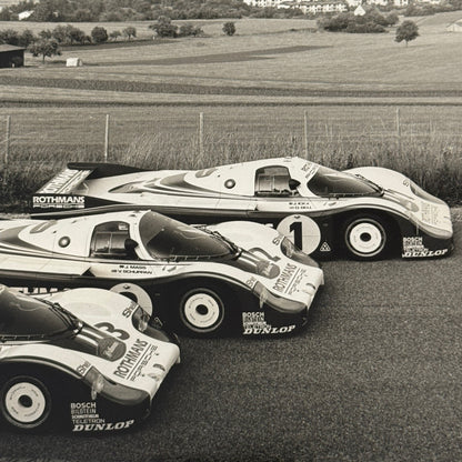 Porsche Rothmans Racing Race Car Photo Photograph Print Vintage Porsche 956 962