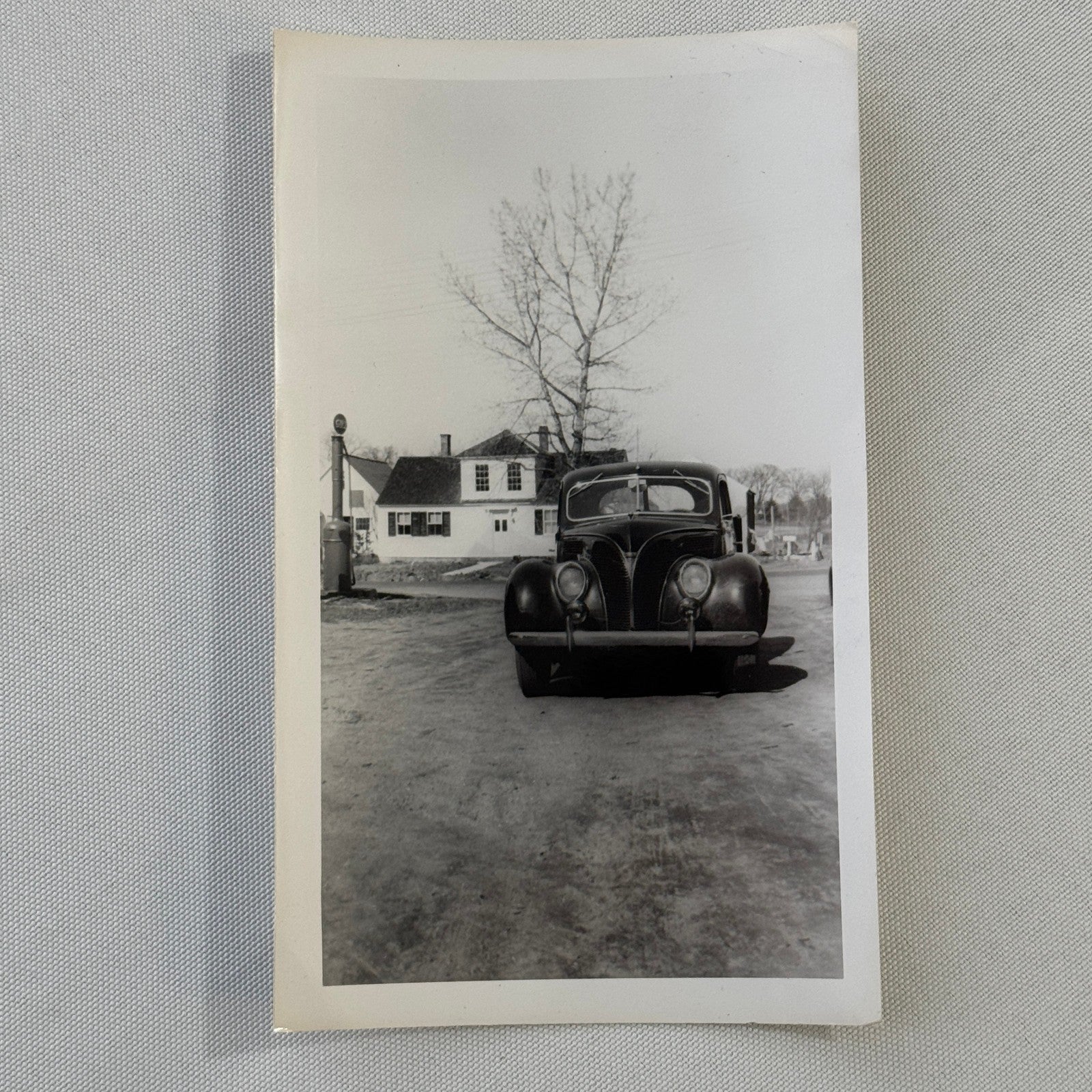 Vintage Ford Car Automobile Photo Photograph Print Snapshot 1938 Ford Deluxe