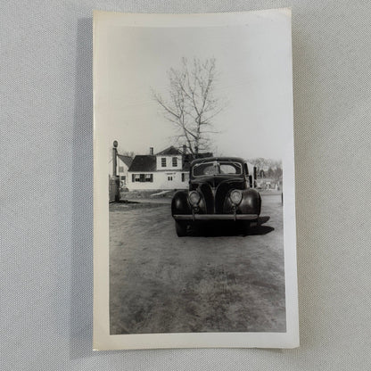 Vintage Ford Car Automobile Photo Photograph Print Snapshot 1938 Ford Deluxe