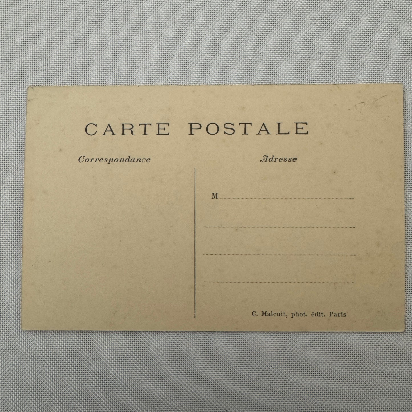 Vintage Zeppelin Airship Dirigible Postcard Post Card French Republique Military