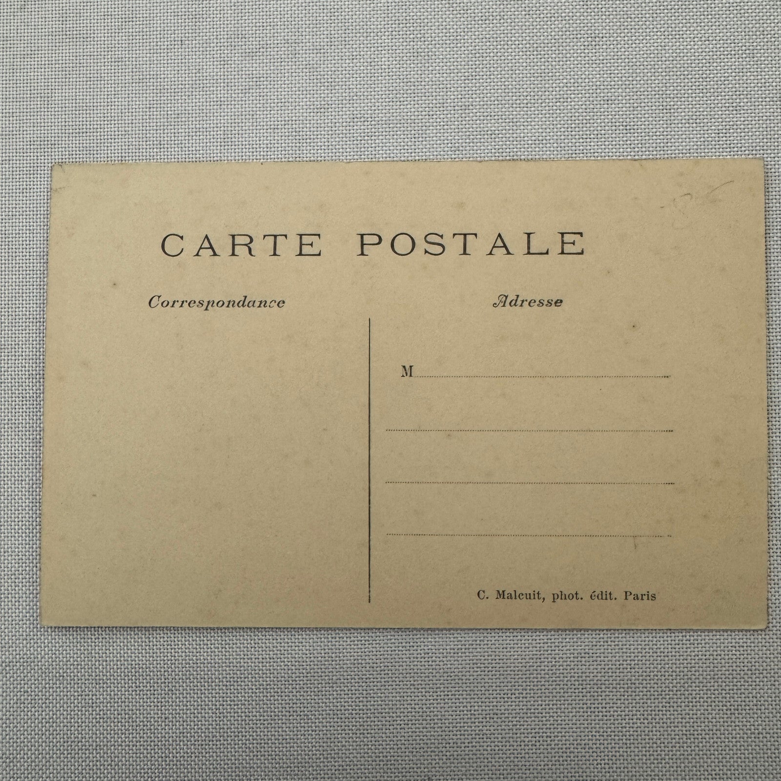 Vintage Zeppelin Airship Dirigible Postcard Post Card French Republique Military