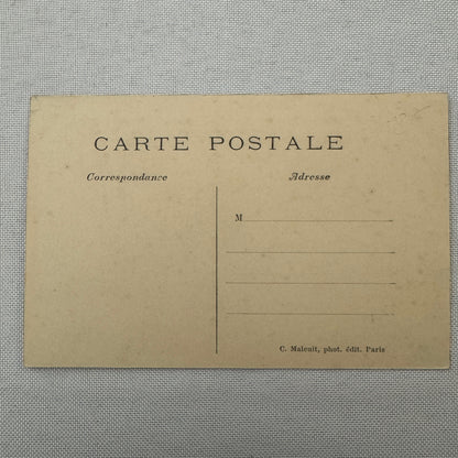 Vintage Zeppelin Airship Dirigible Postcard Post Card French Republique Military