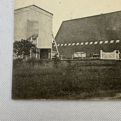 Vintage Zeppelin Airship Dirigible Hangar Building Postcard Post Card French