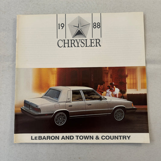 1988 Chrysler LeBaron and Town & Country Car Sales Brochure Catalog Advertising
