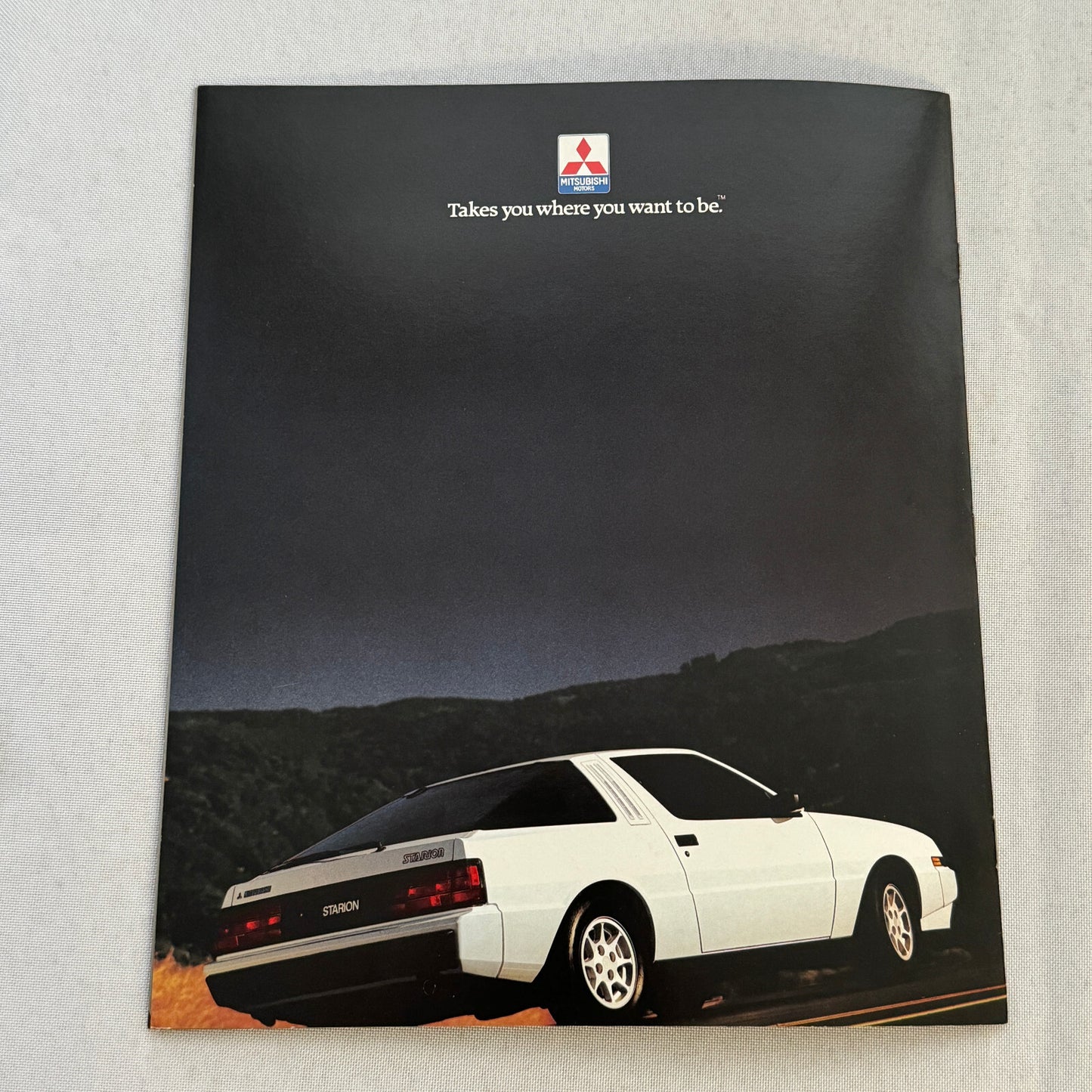 1985 Mitsubishi Starion Sports Car Sales Brochure Catalog Advertising