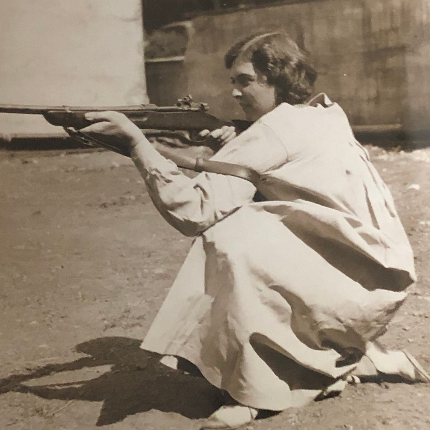 Press Photo Photograph Rifle Shooting Competition Underwood and Underwood