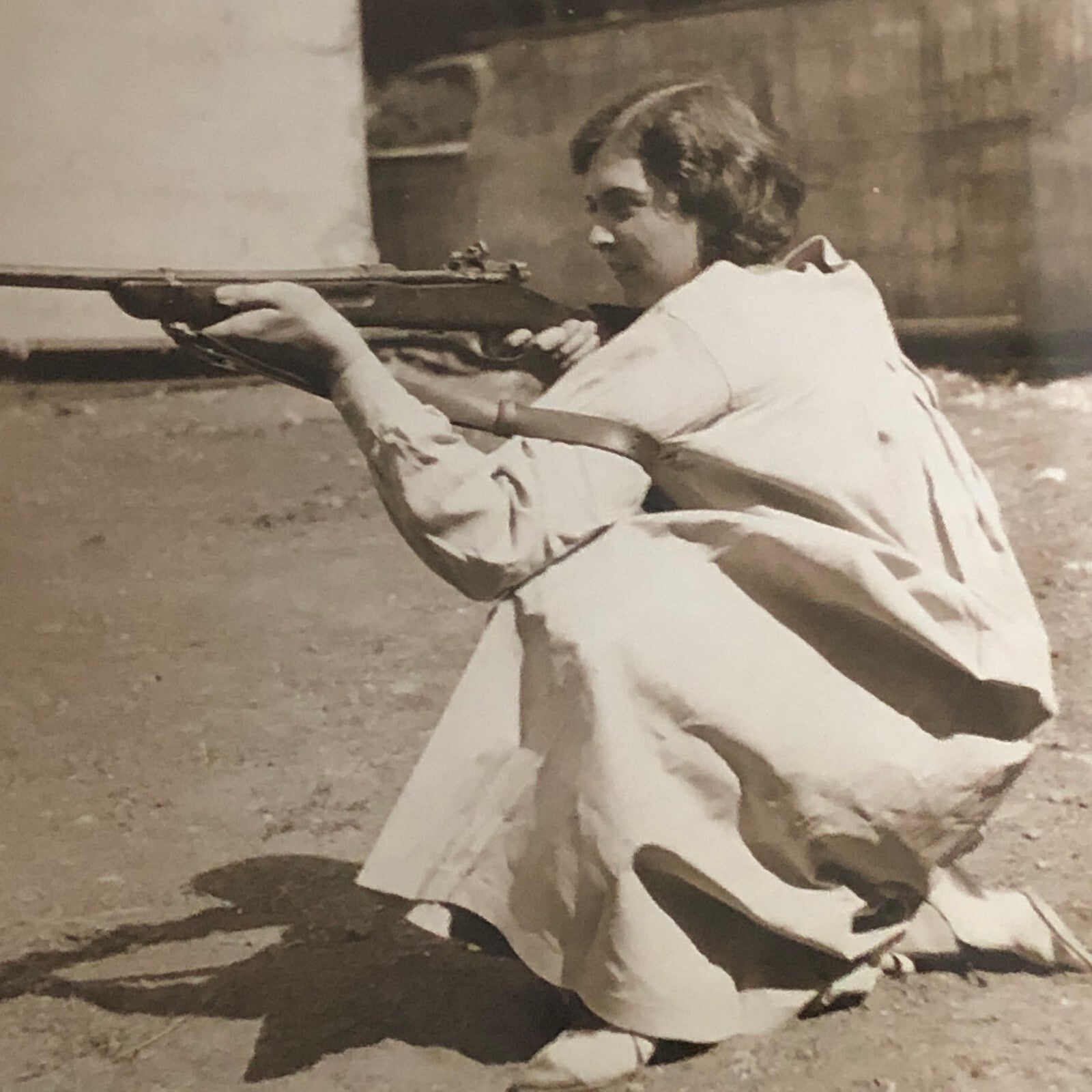 Press Photo Photograph Rifle Shooting Competition Underwood and Underwood