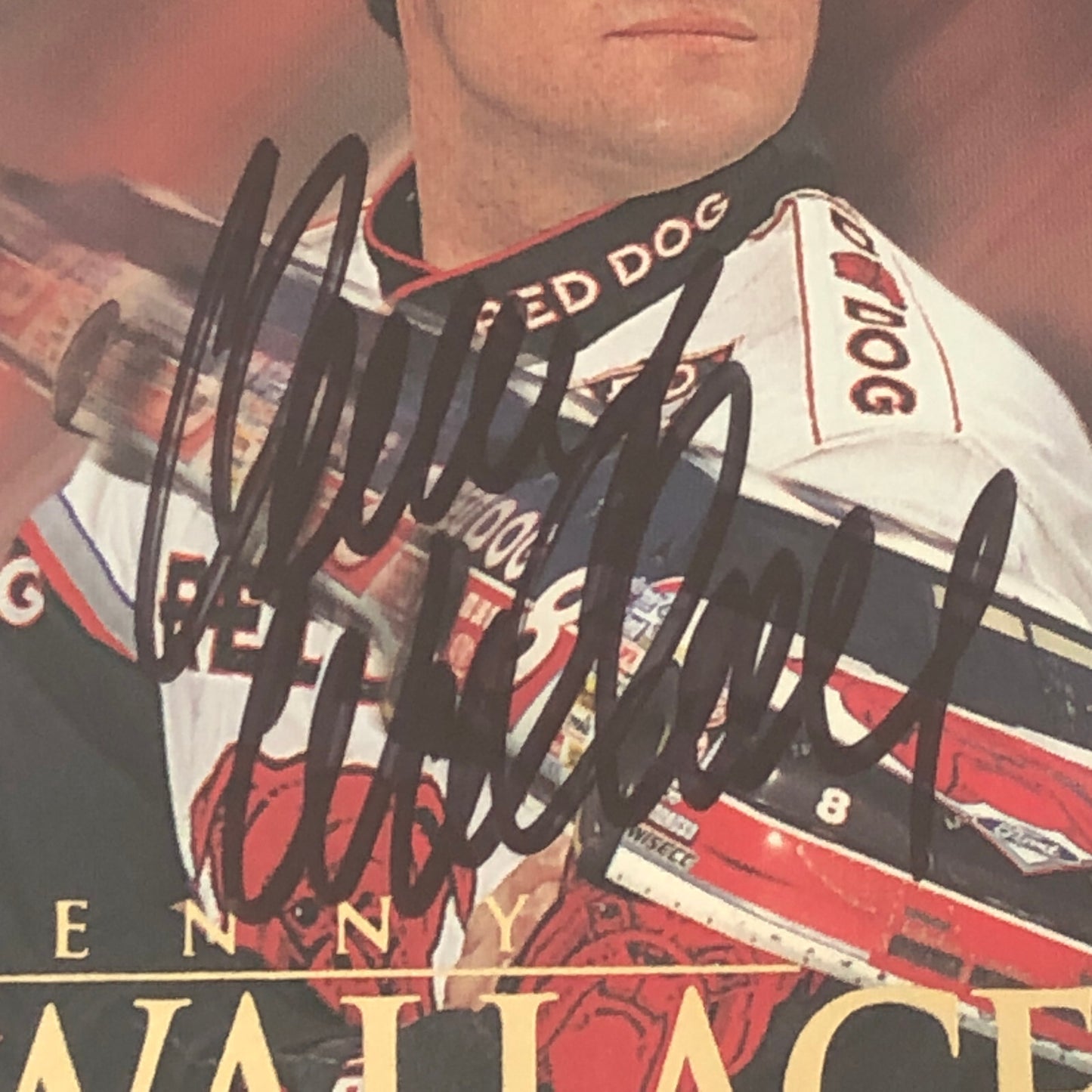 1995 Press Pass Kenny Wallace Auto Autograph Signature Signed Card NASCAR