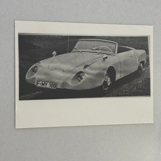 Custom Coachbuilder Car Photo Photograph Possibly Spohn Volkswagen Unidentified