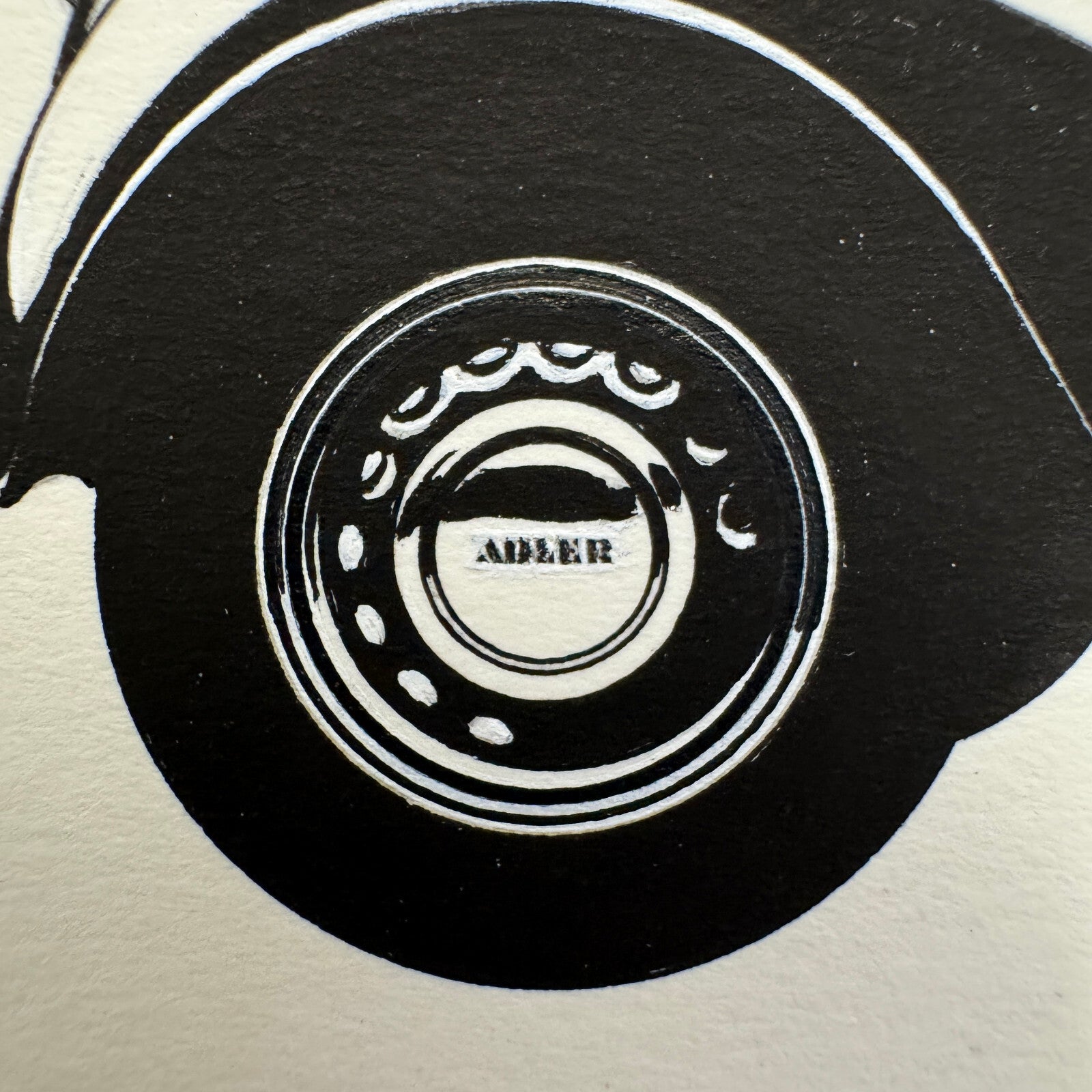 1939 Adler Limousine Car Automobile Illustration Art Drawing Hand Drawn