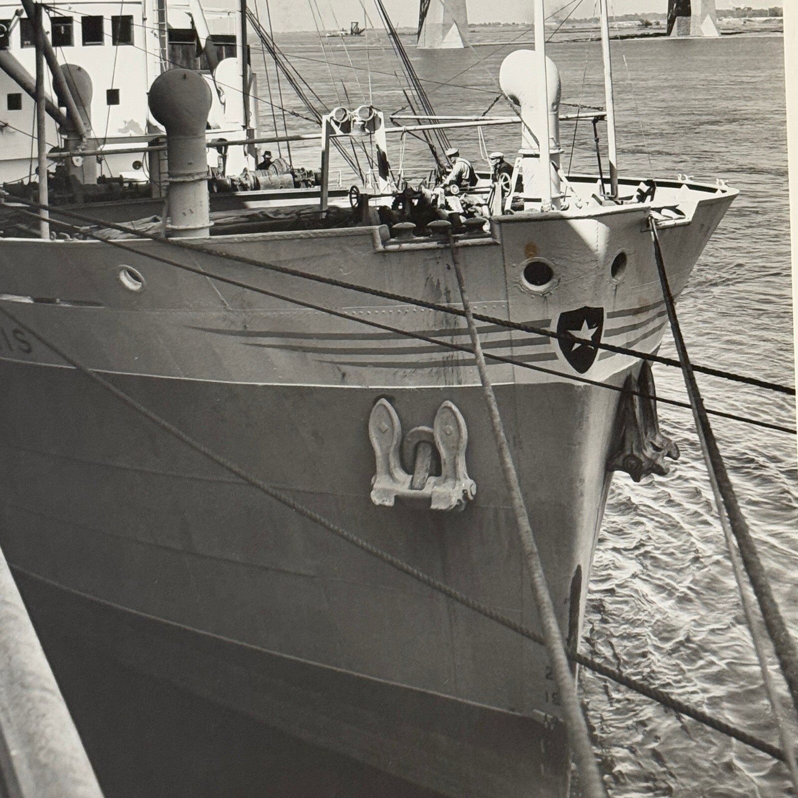 Vintage Ship Press Photo Photograph Print Boat Montreal Harbour 1957 David Bier