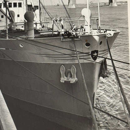 Vintage Ship Press Photo Photograph Print Boat Montreal Harbour 1957 David Bier