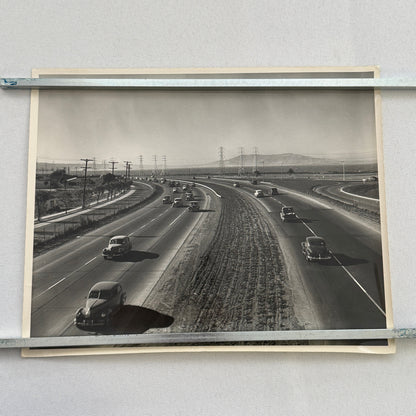 Vintage Cars on California Highway Photo Photograph Print Associated Press