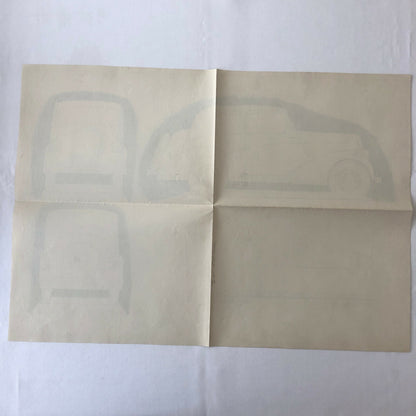 1934 Coachbuilder Car Design Blueprint Rendering Blue Print Coupe 