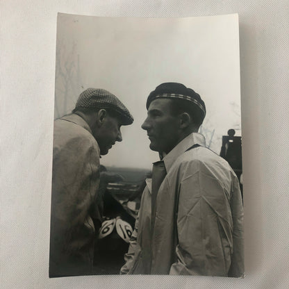 Vintage Racing Photo Photograph Stirling Moss & Rob Walker 1950s